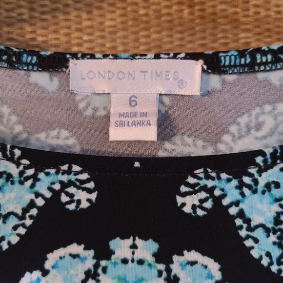 London Times Paisley Dress - Picture 3 of 3